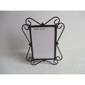 *Gothic Black Metal Picture Frame Scrolled Motif - 5.75" x 3.75"